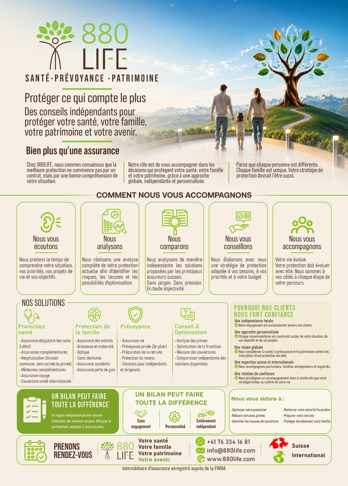 Flyer 880LIFE – Santé, prévoyance, patrimoine